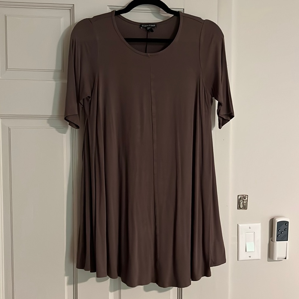 Brown Eileen Fisher top XS